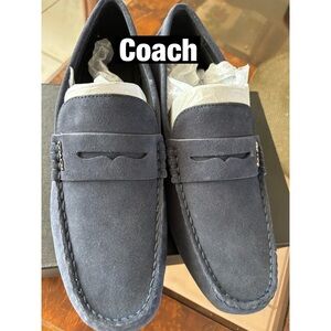 Coach Midnight Navy Mott Driver‎ New in Box Sz 7D